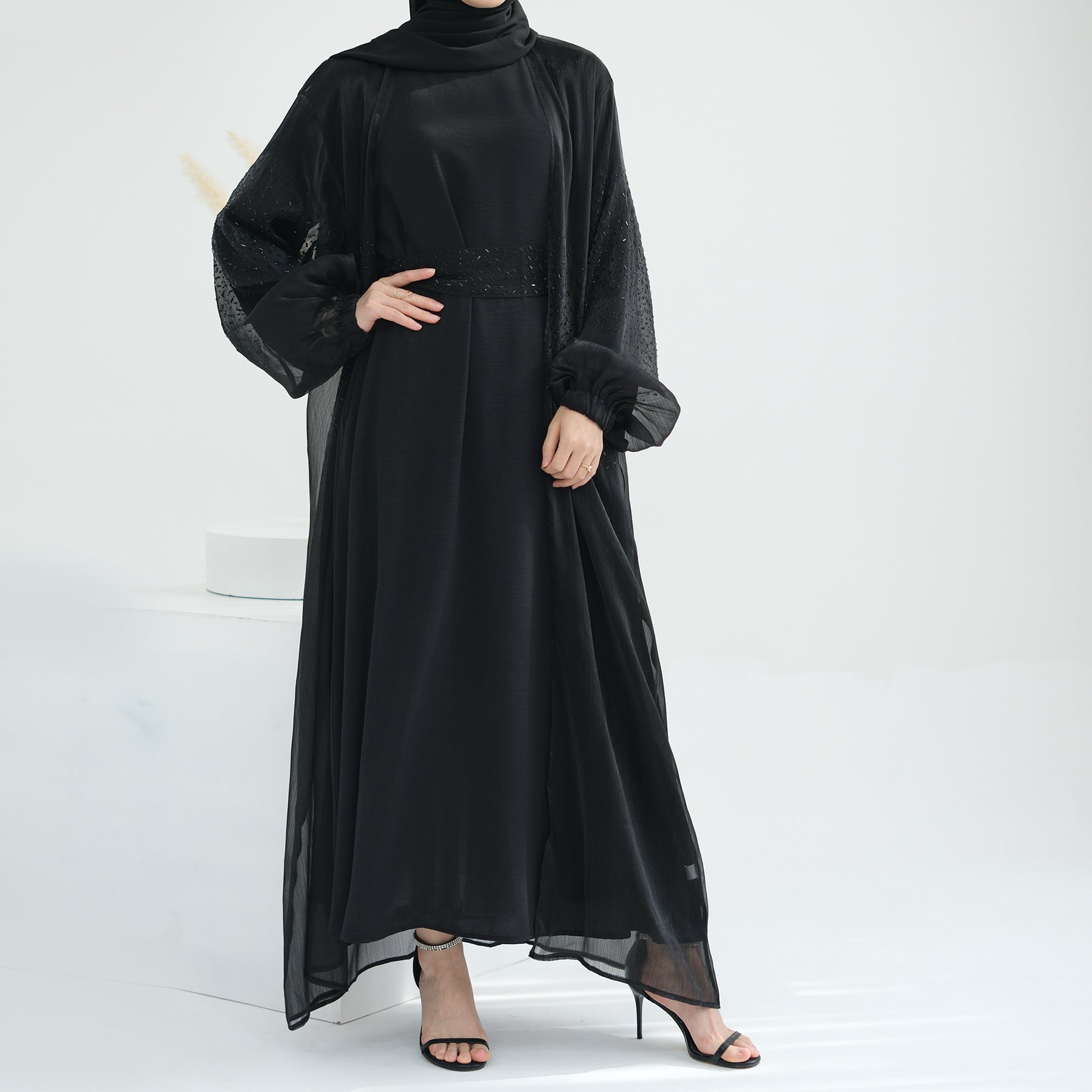 Cardigan Abaya With Hijab