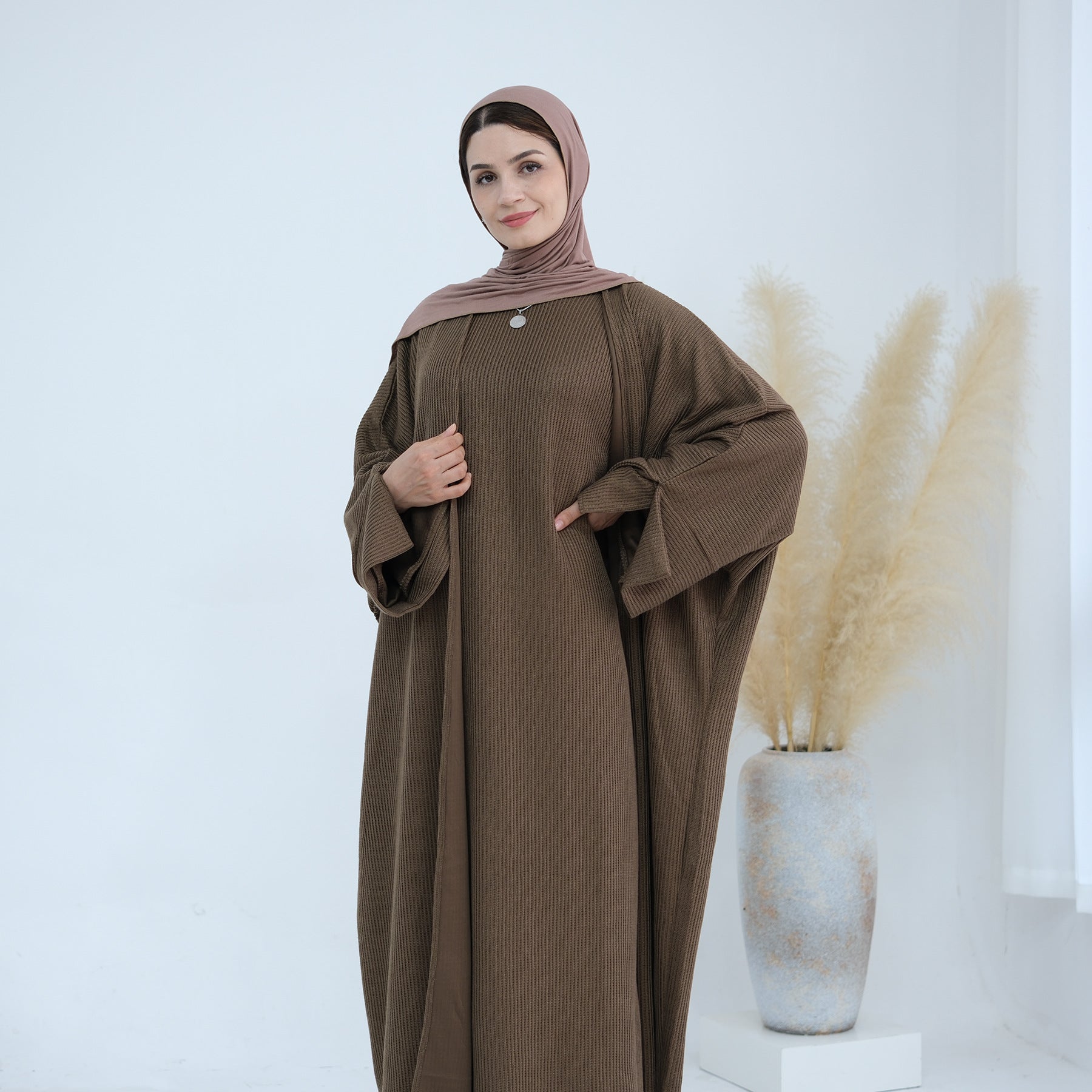 Thick knitted Sweater Abaya