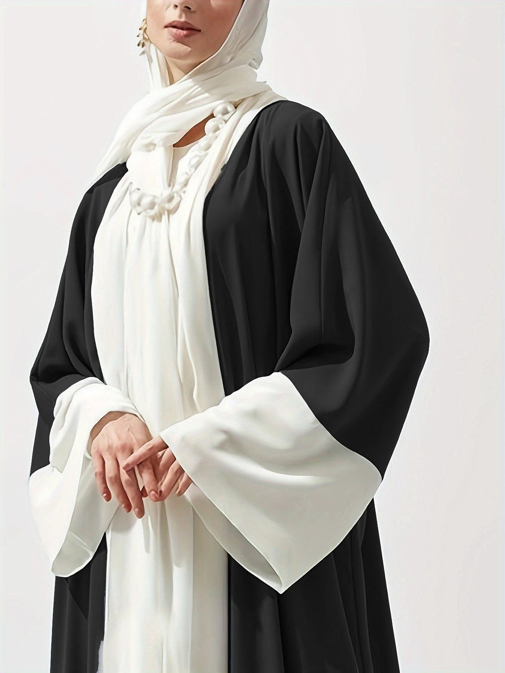 PolyJolly Chiffon Abayas With Hijab