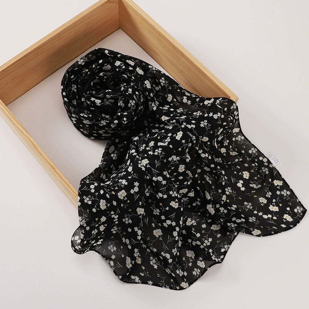 Rose Flower Printed Hijab