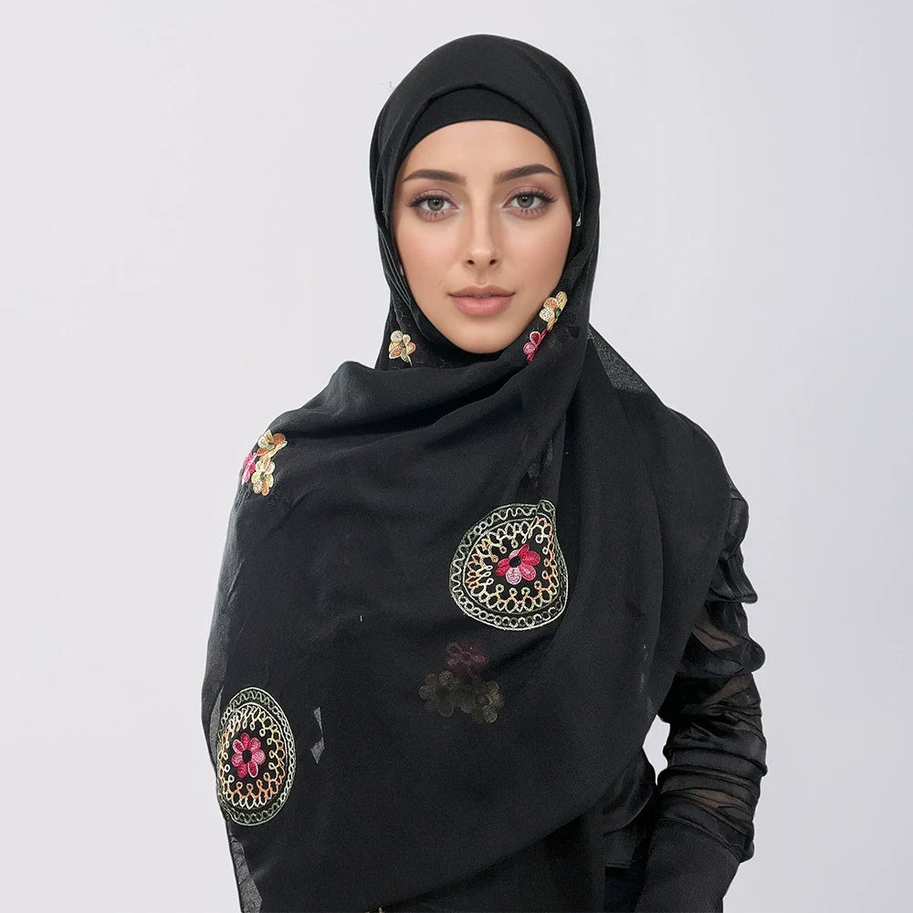 Bohemian Embroidered Hijab