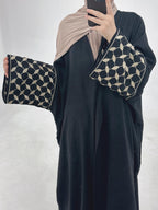 Leaf Grid Abaya