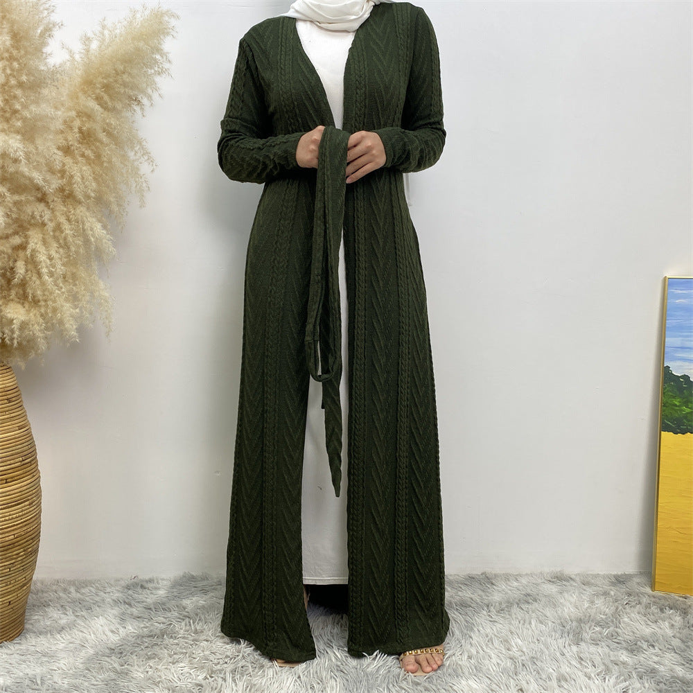 Autumn/Winter Knitted Pocket Abaya
