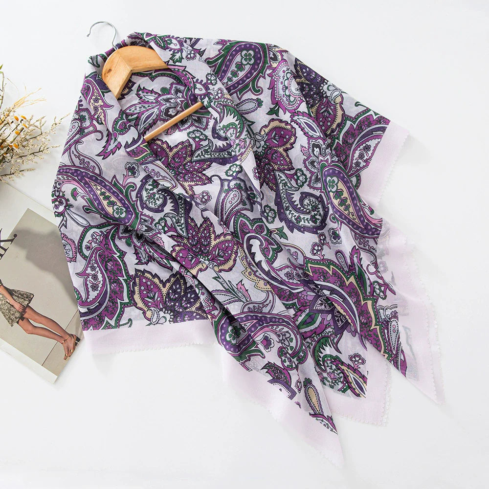 100 Color Wave Printed Hijab 1-25