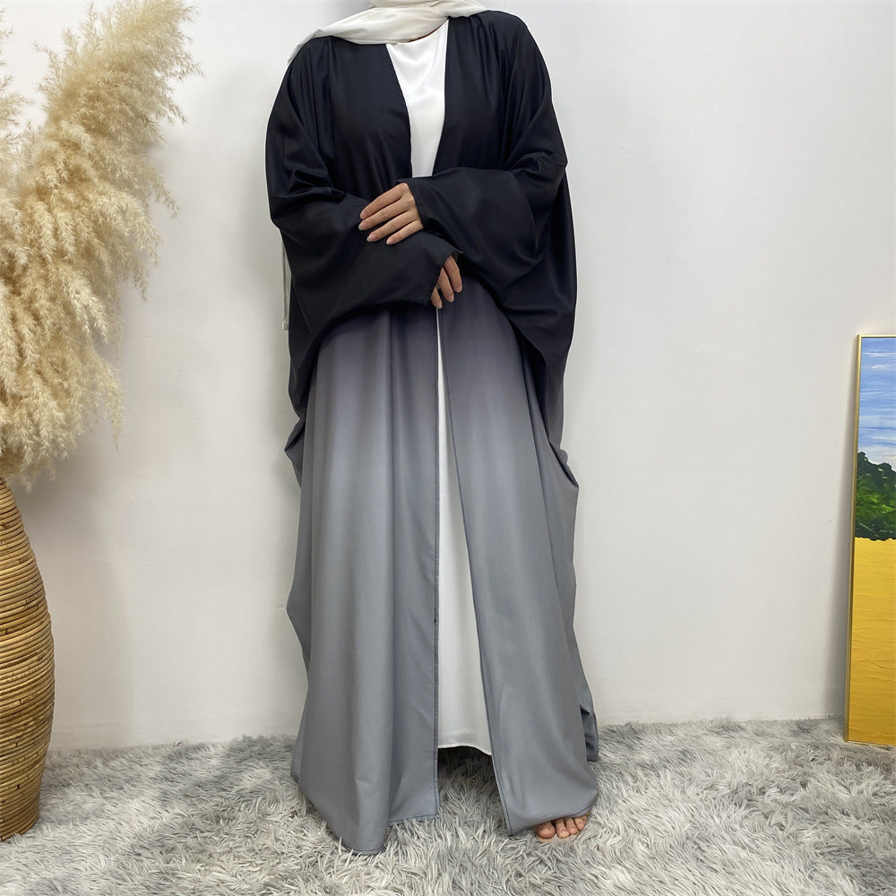 Gradient Batwing Sleeves Abayas