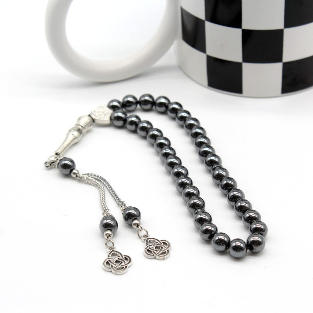 Black Gallstone Prayer Beads