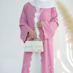 Flower Embroidery Elegant Lace Abaya