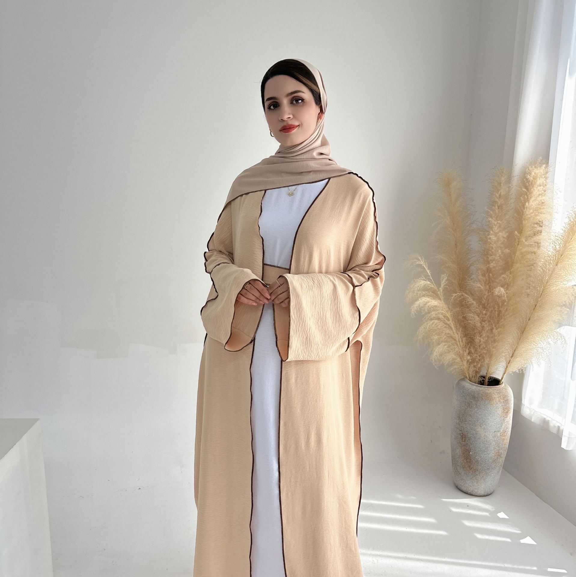 Cardigan Robe Abaya With Hijab