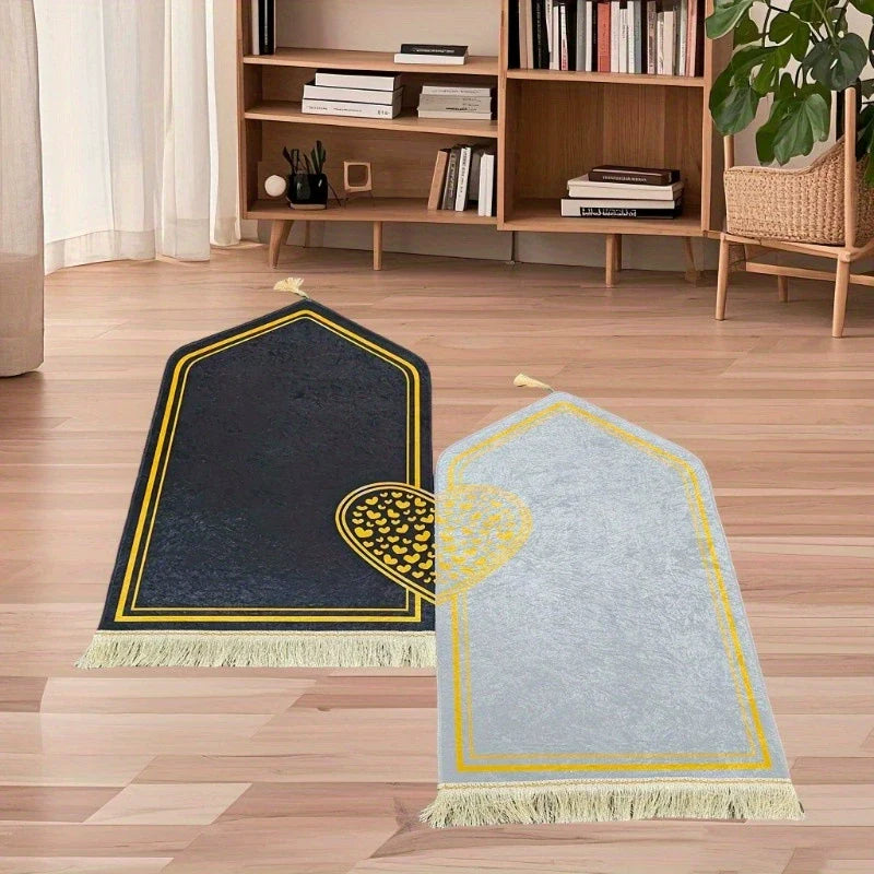 Ramadan Double Heart Prayer Rug - 3