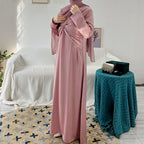 Solid Color Bowknot Sress 3 Piece Set