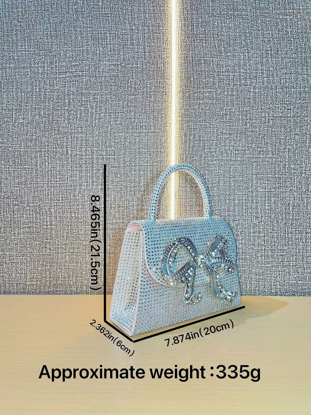 Rhinestone Bowknot Sparkly Handbag