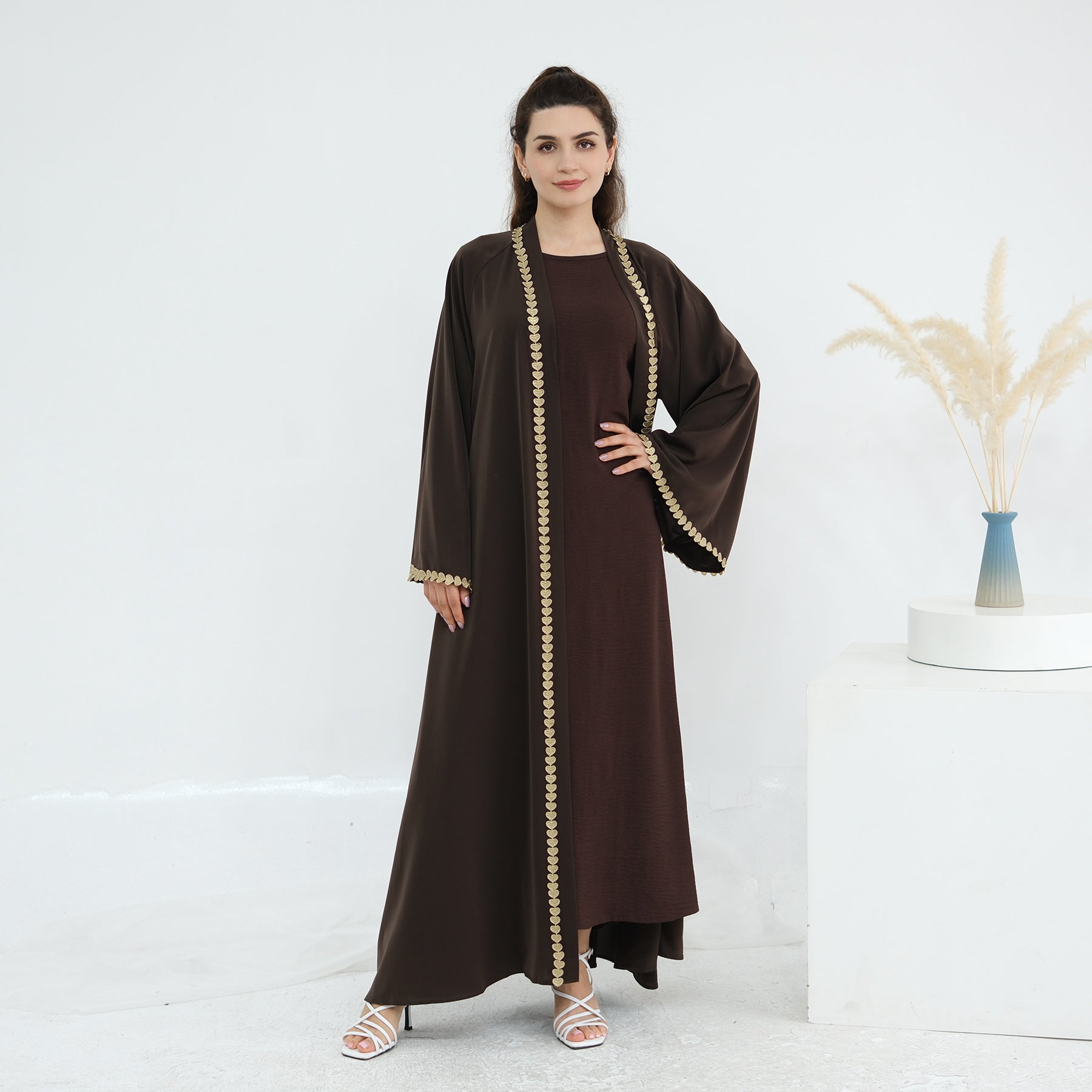 Gold Yoke Abaya