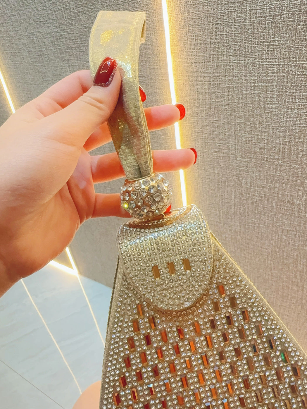 Crystal Pyramid Handbag