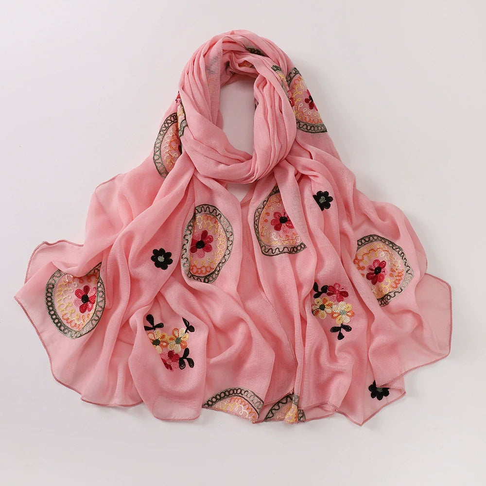 Bohemian Embroidered Hijab