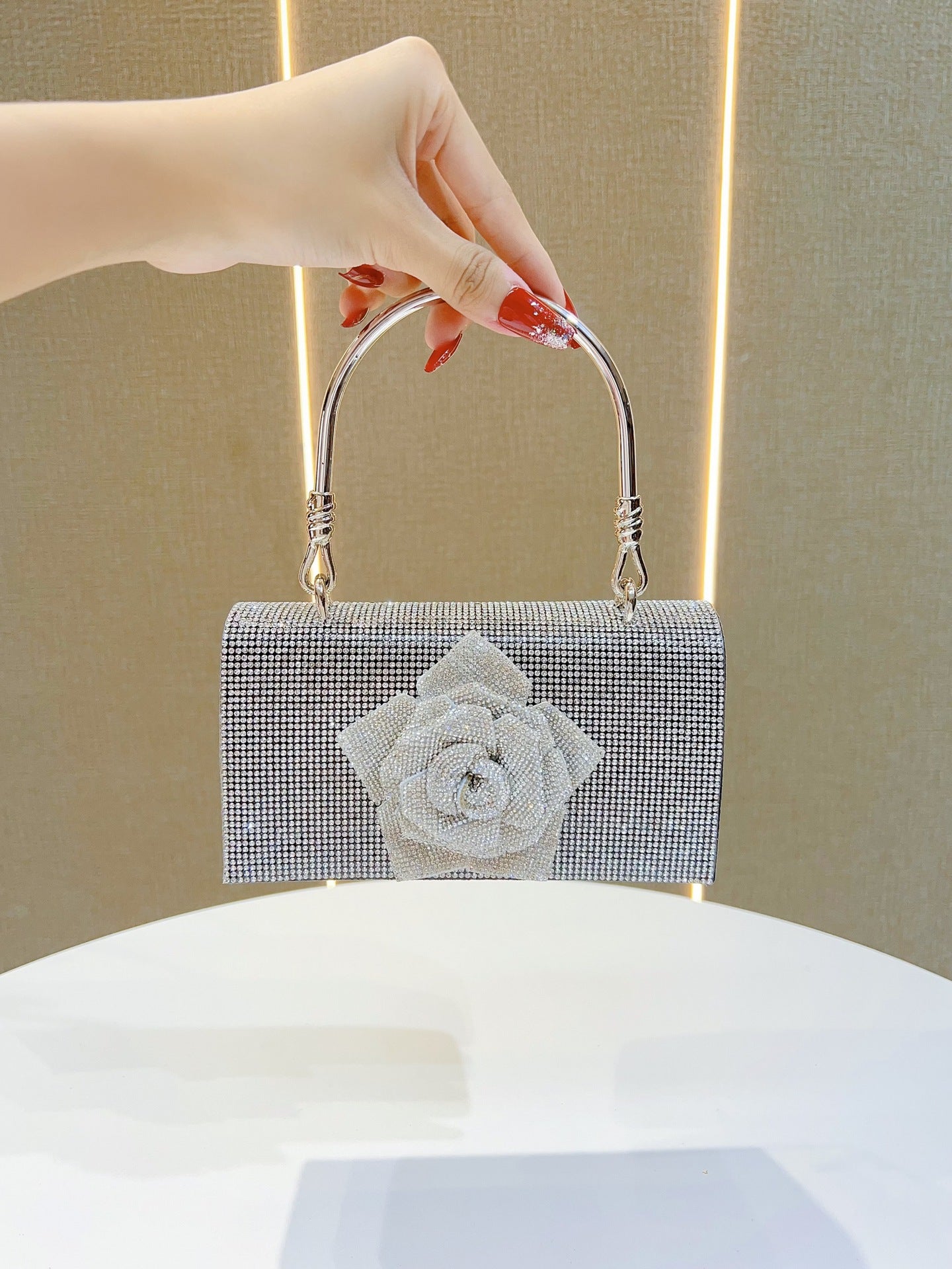 Flower Small Square Handbag