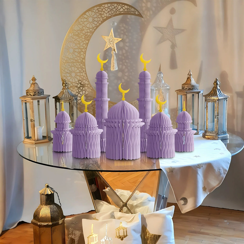 Foldable Honeycomb Palace Ramadan Desktop Ornament