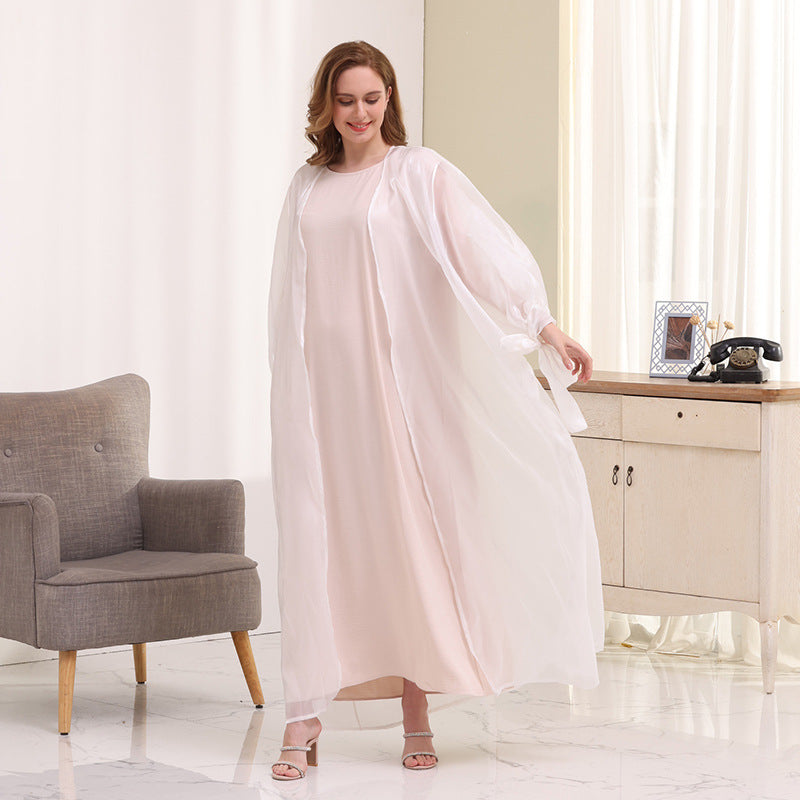 Puff Sleeve Cardigan Abayas