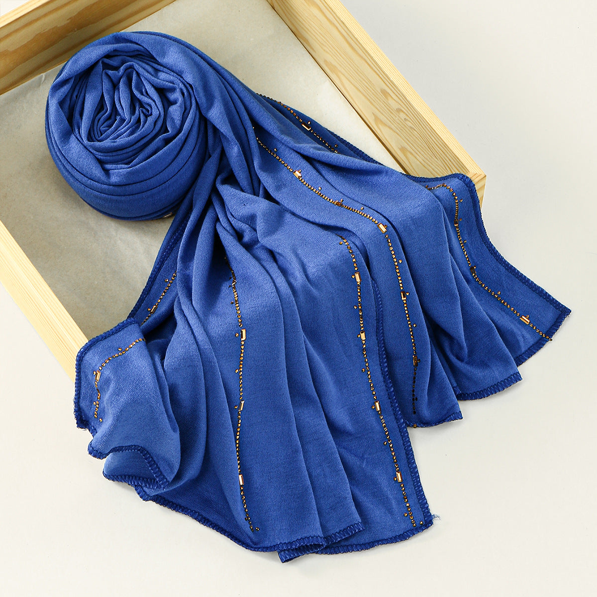 Soft Modal Rhinestone Hijab Scarf for Women
