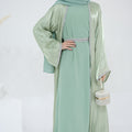 Light Flowing Tulle Abaya With Hijab