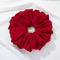 Velvet Volume Scrunchie - Red