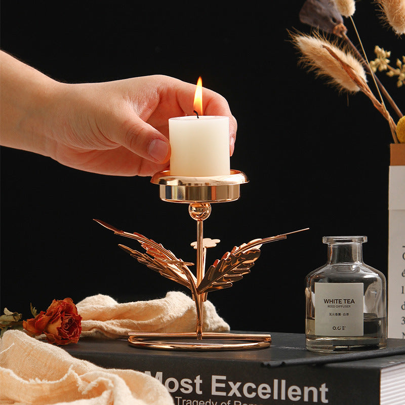 Leaf Branch Candle Holder for Table Decor