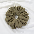 Velvet Volume Scrunchie - Light Green