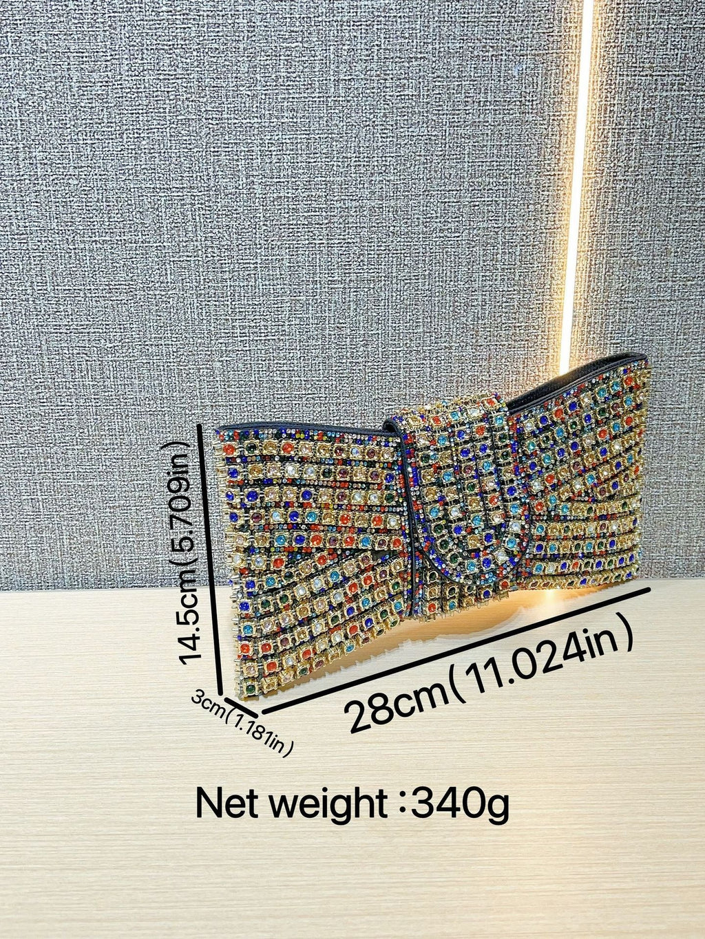 Rhinestone Bowknot Elegant Handbag