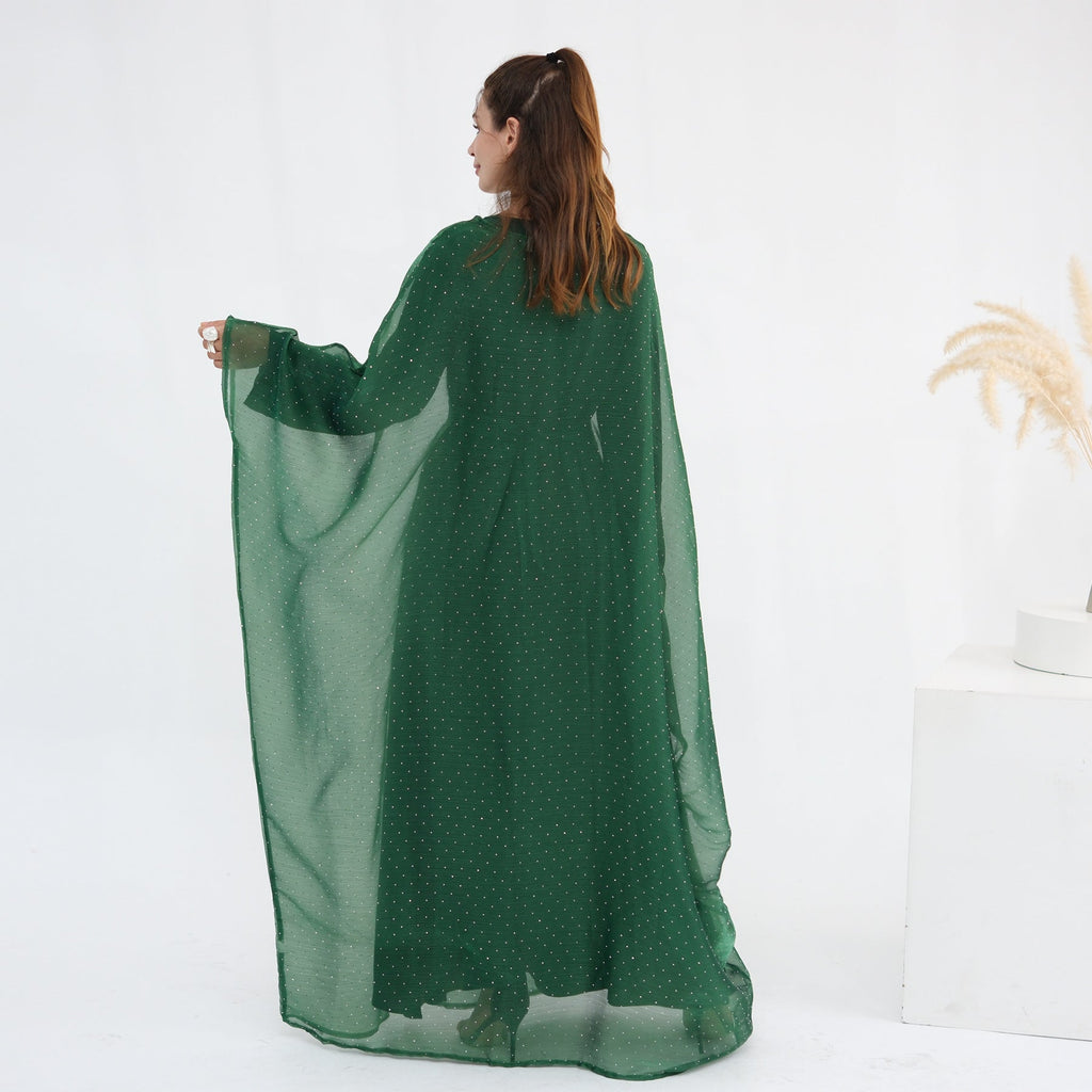 Luxury Sequin Dress 3PCS Abaya