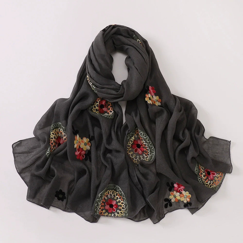 Bohemian Embroidered Hijab
