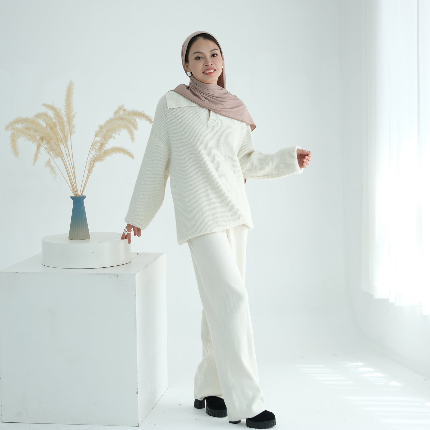 2 Pcs Thick Knit Set