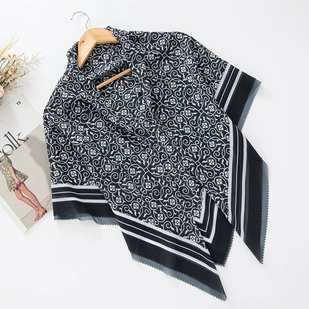 100 Color Wave Printed Hijab 1-25