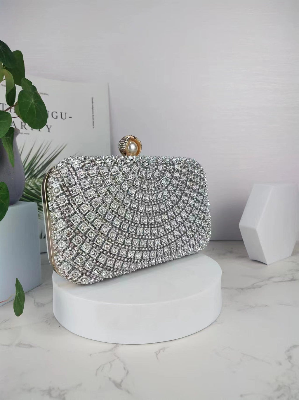 Beading Rhinestones Vintage Handbag