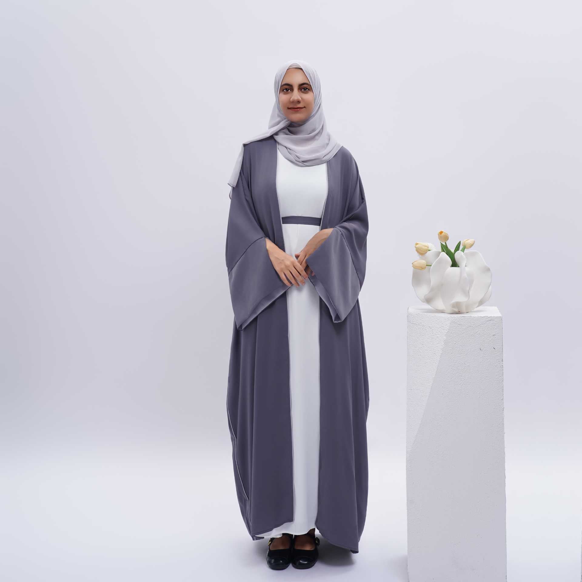 Women Abaya Open Kimono Long Robes