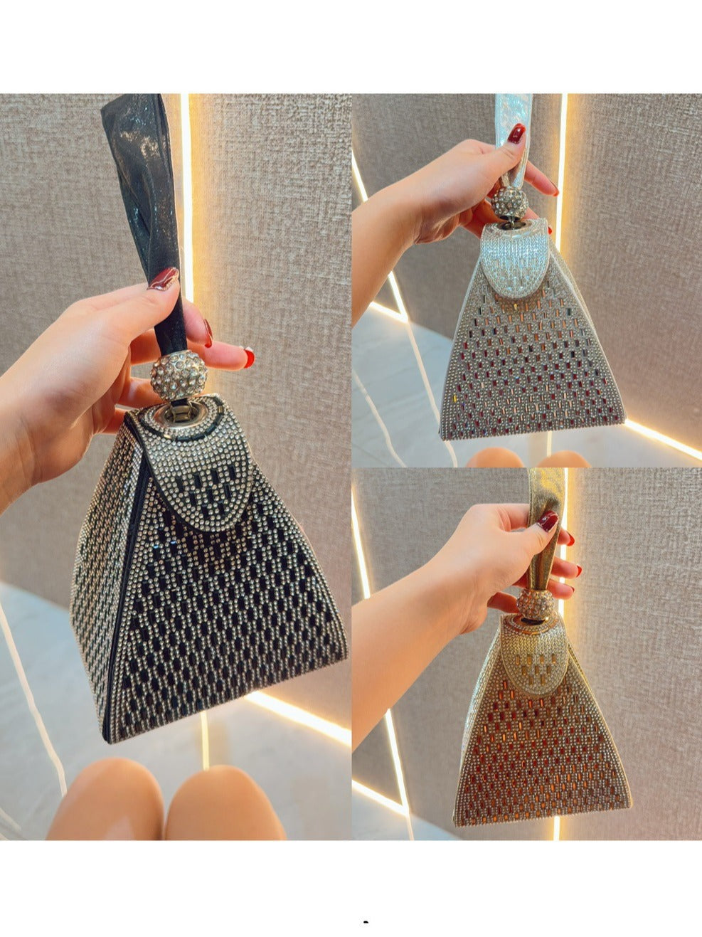 Crystal Pyramid Handbag