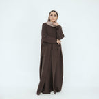 Autumn Winter Thickened Knitted 2PCS Abaya