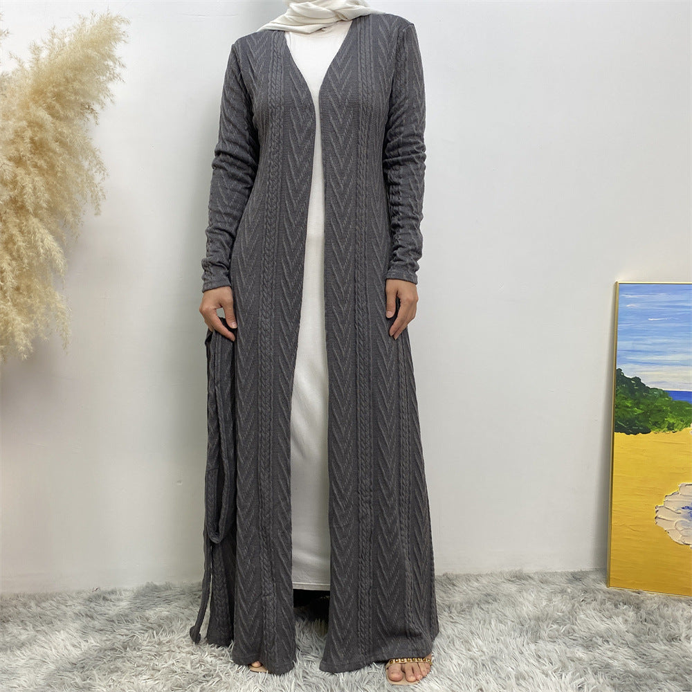 Autumn/Winter Knitted Pocket Abaya