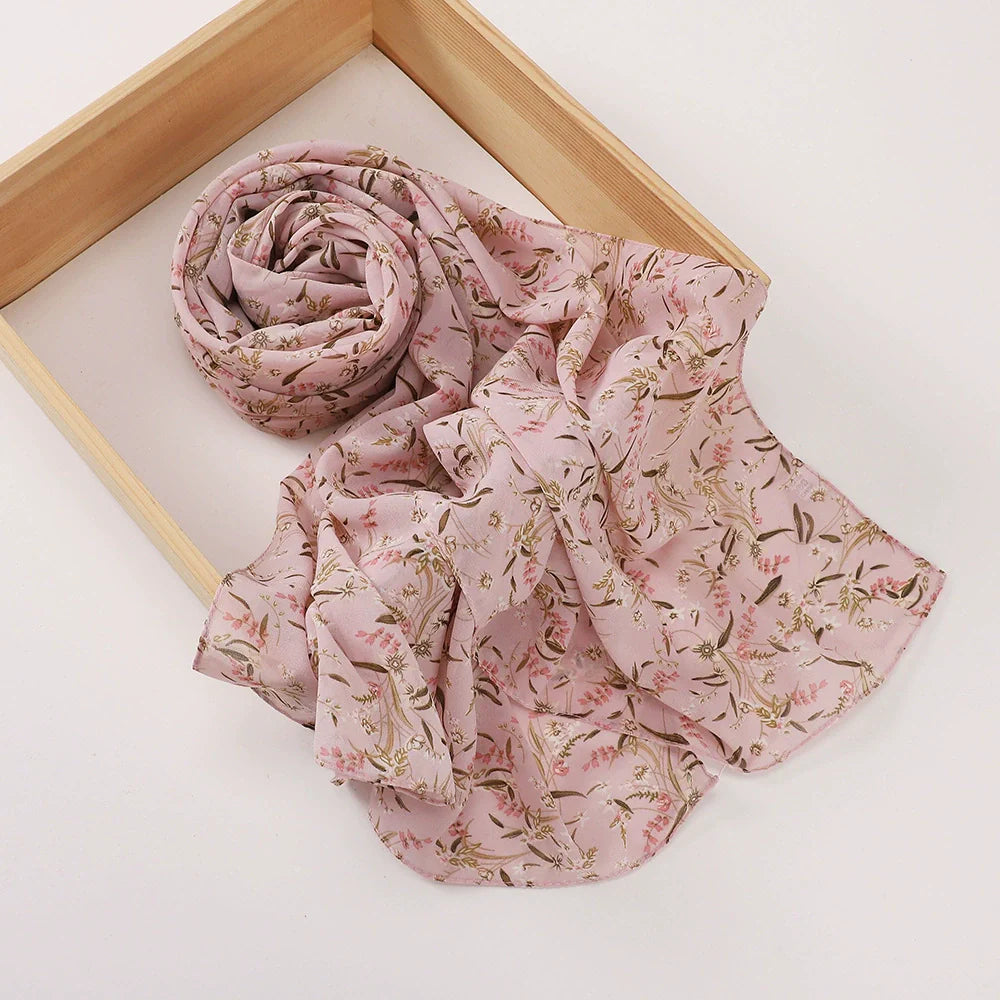 Rose Flower Printed Hijab