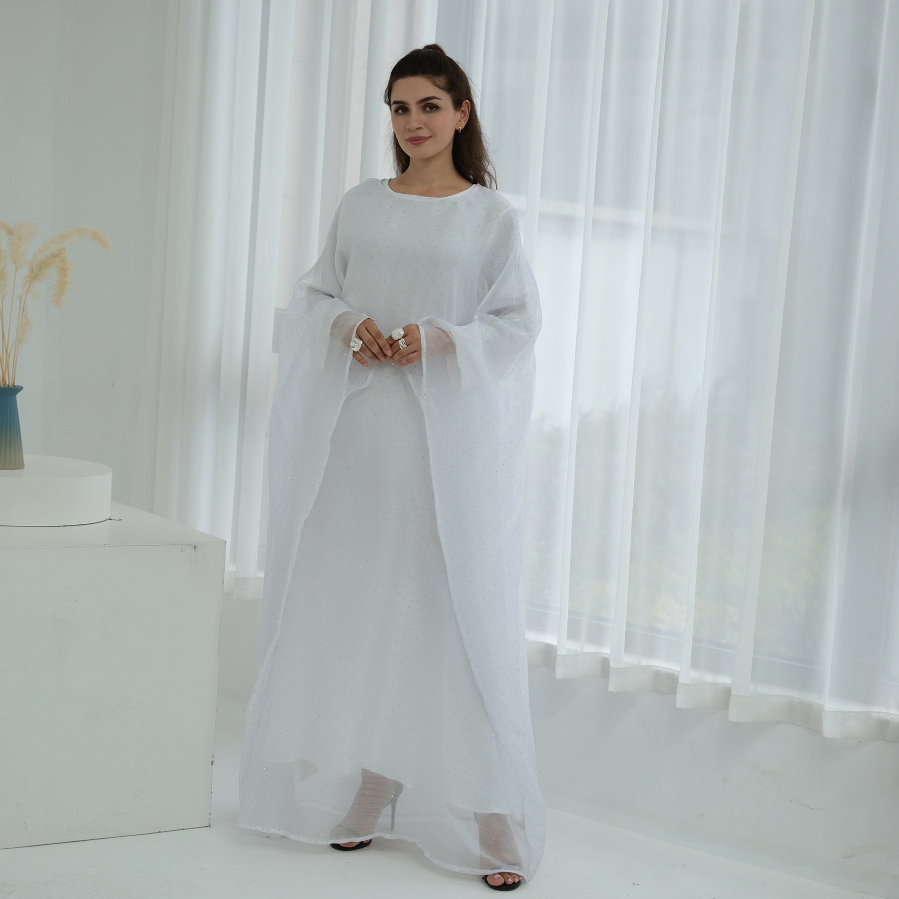 Luxury Sequin Dress 3PCS Abaya