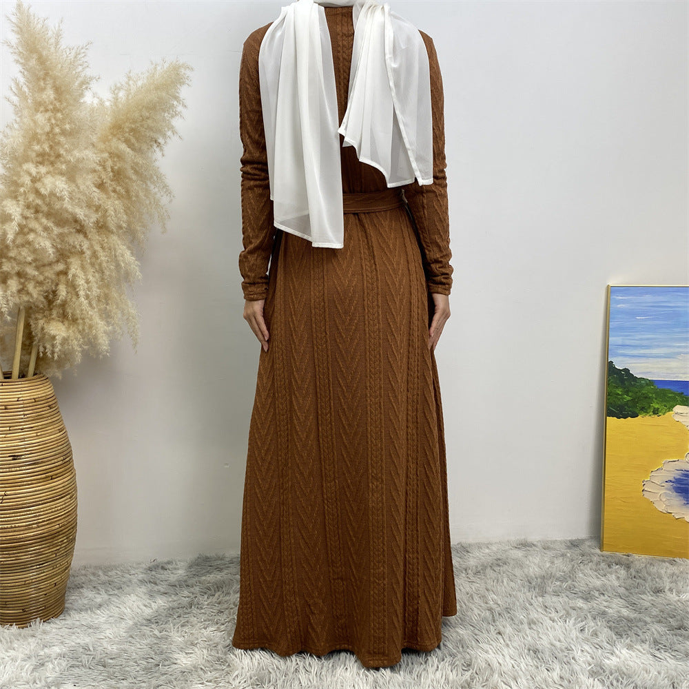 Autumn/Winter Knitted Pocket Abaya