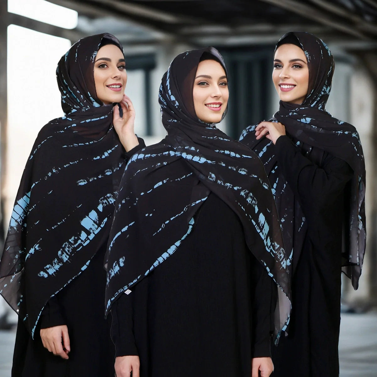 Ethnic Style Printed Hijab
