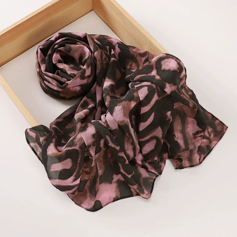 Rose Flower Printed Hijab