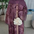 Chic Tie-Dye Cardigan Abaya