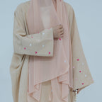 Love Embroidery Abaya with Hijab