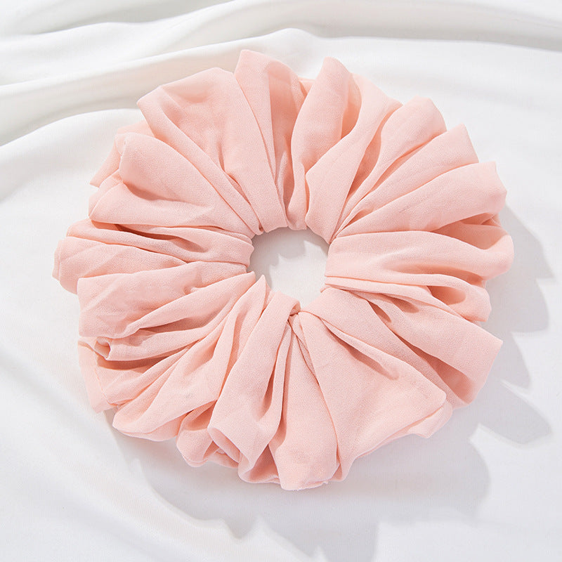 Velvet Volume Scrunchie - Light Pink