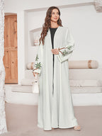 Embroidered Solid Color Abayas