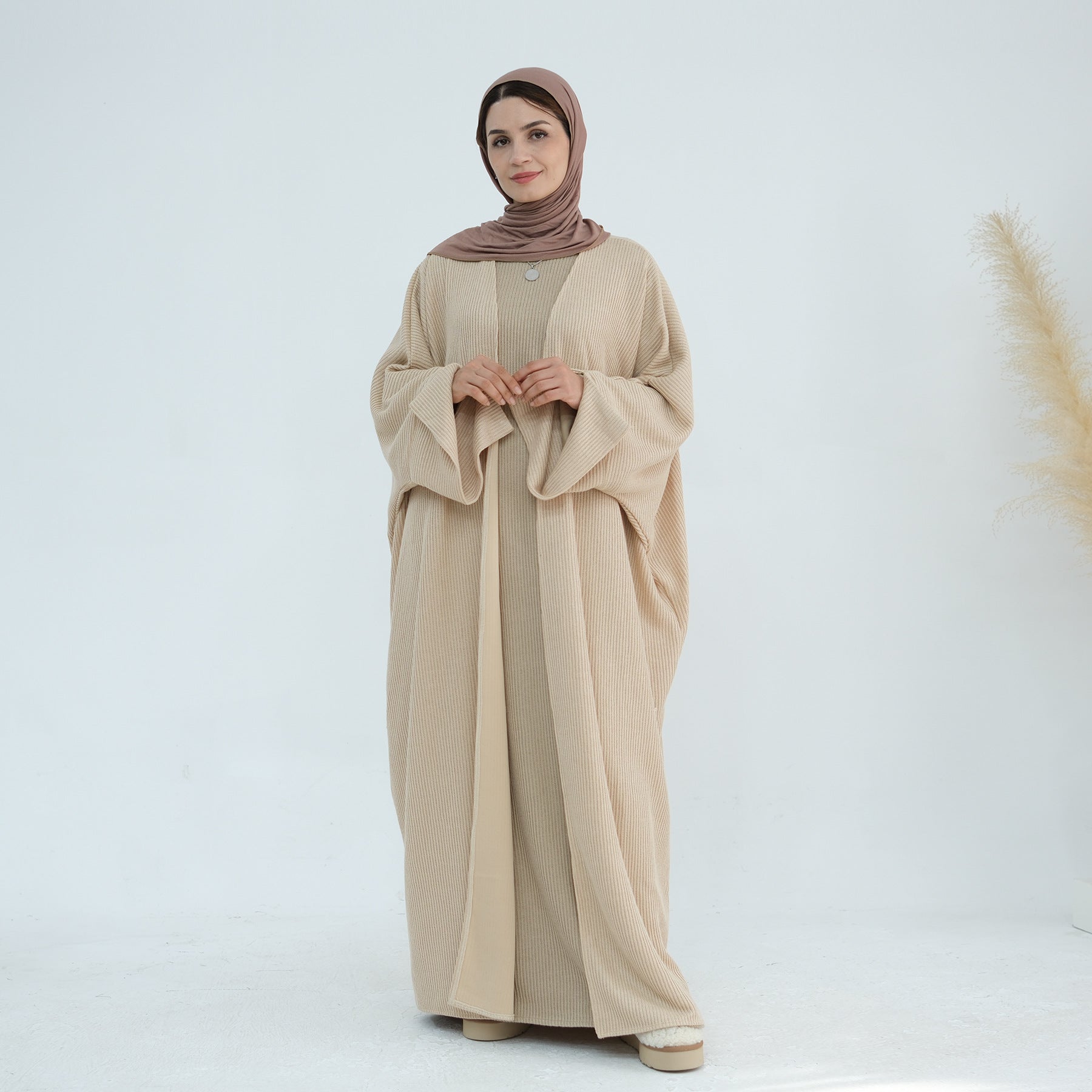 Thick knitted Sweater Abaya