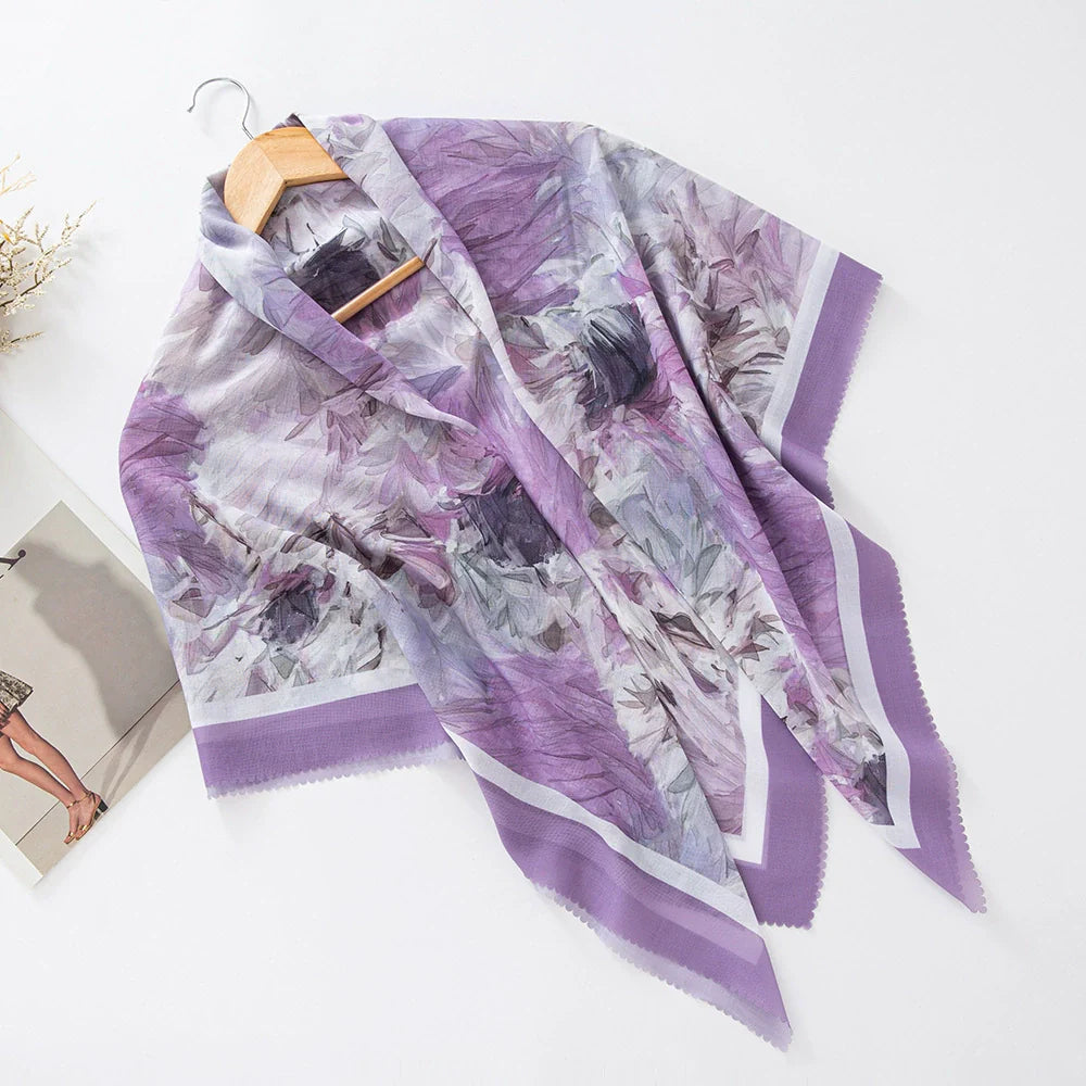 100 Color Wave Printed Hijab 1-25