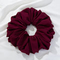 Velvet Volume Scrunchie - Dark Red