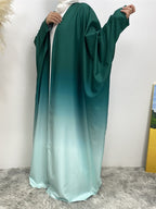 Gradient Batwing Sleeves Abayas