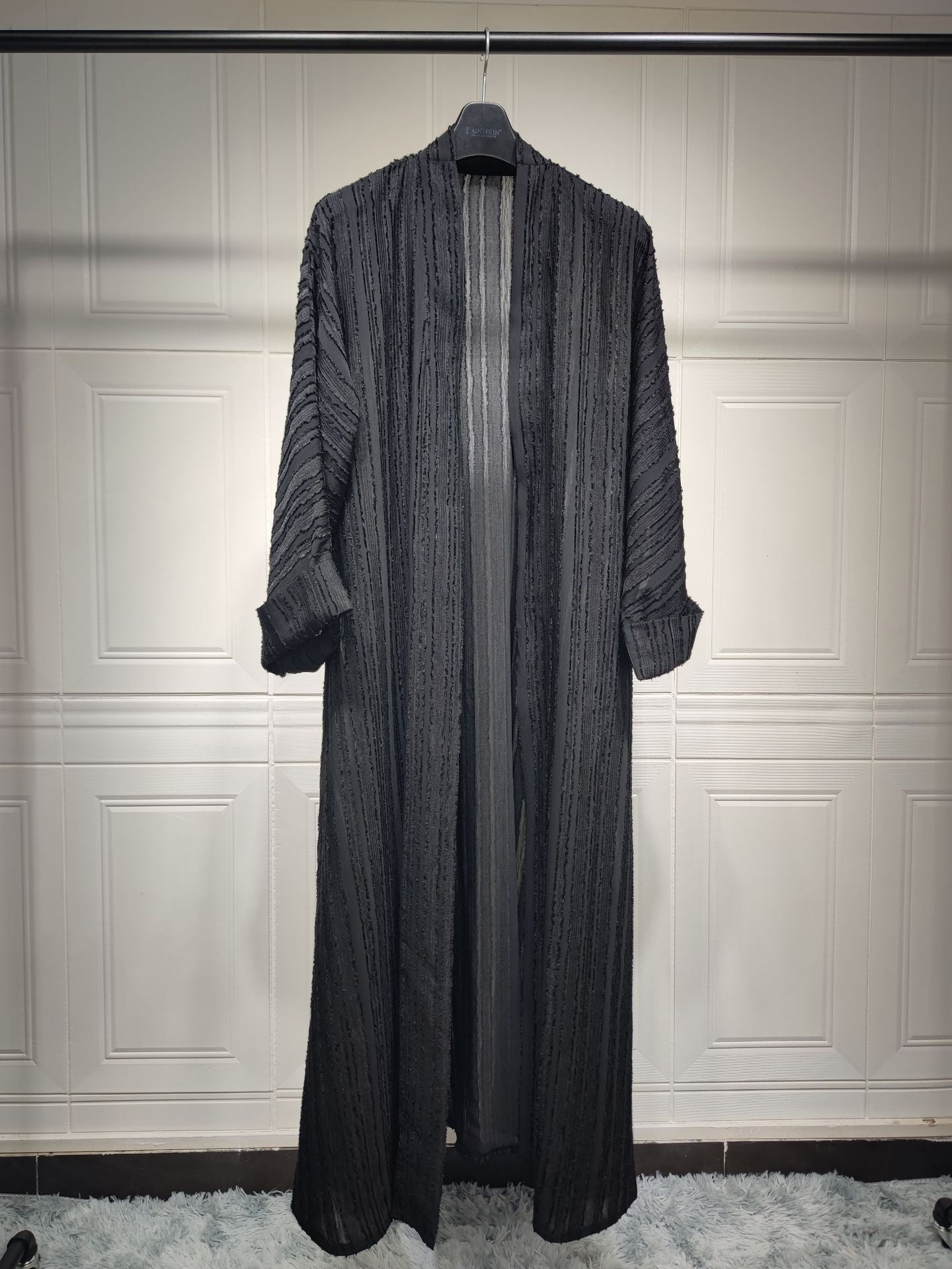 Striped Splicing Abaya